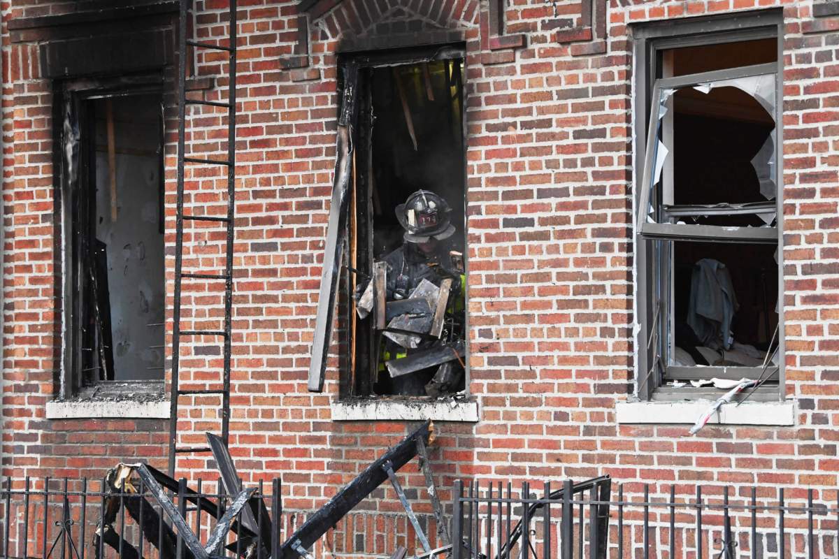 FDNY works the scene of a Brooklyn fire