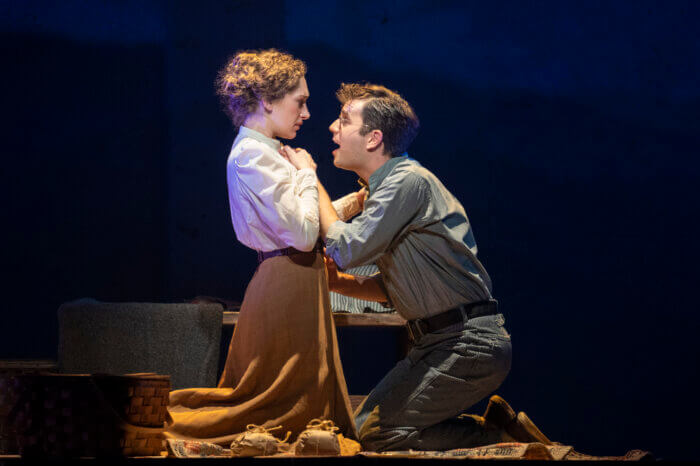 Micaela Diamond and Ben Platt in "Parade."