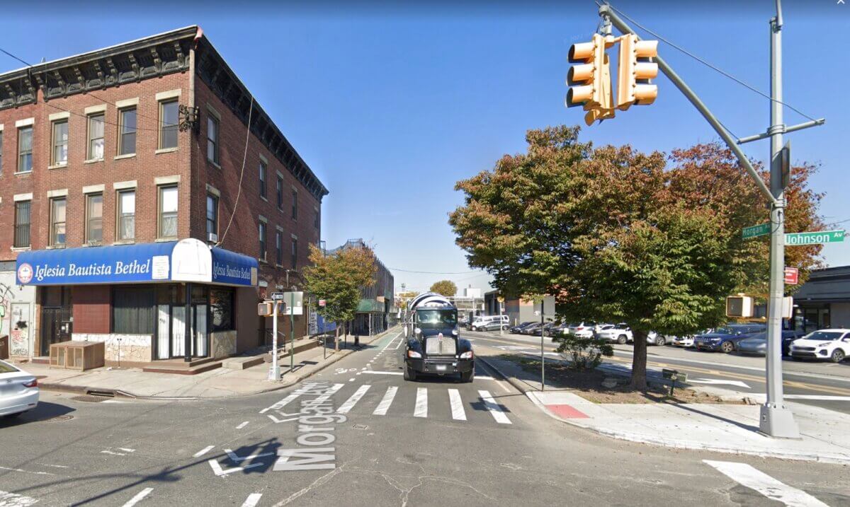 Brooklyn intersection of Morgan Avenue and Johnson Avenue