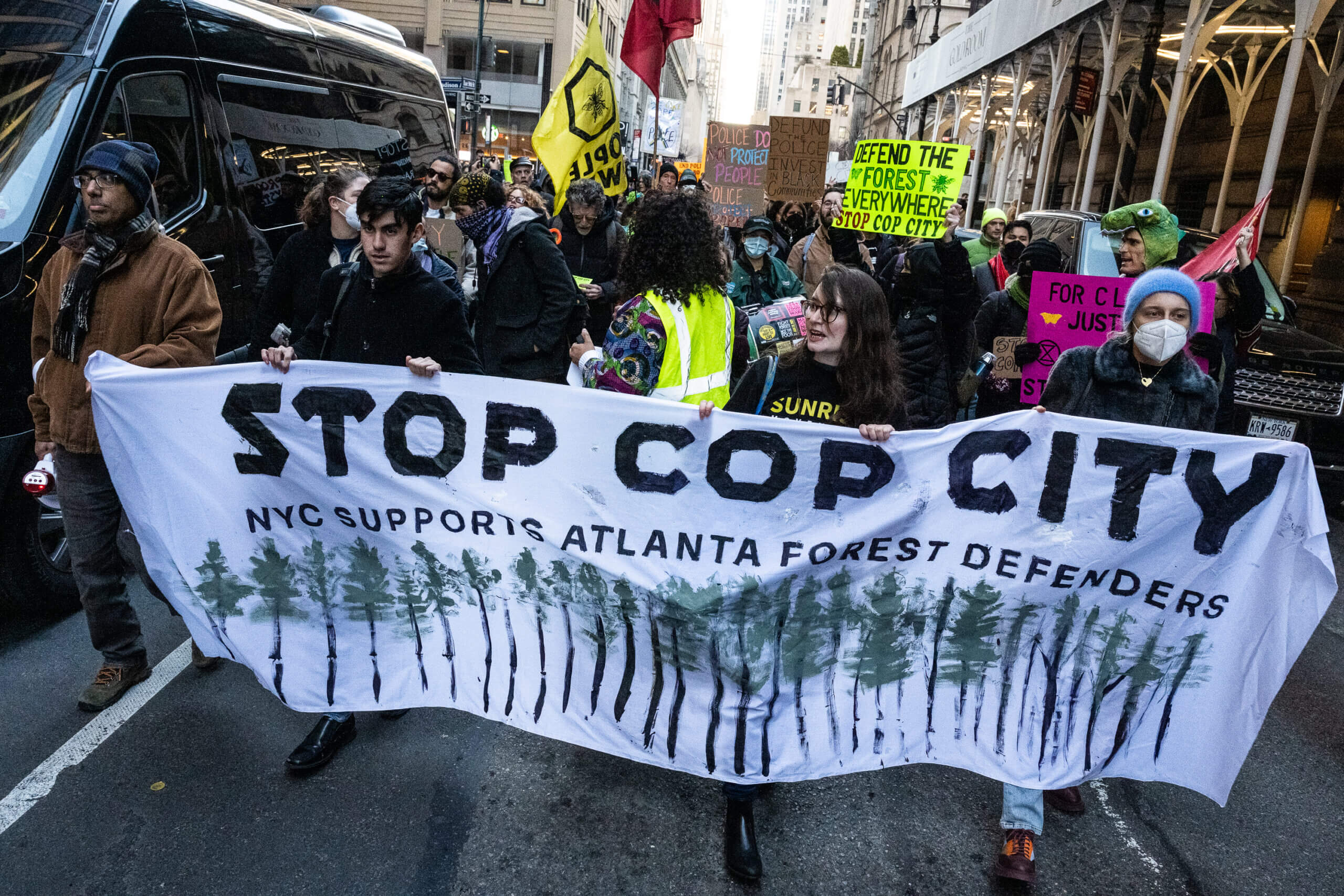 New York activists join national day of outcry over Atlanta's 'Cop City' 3