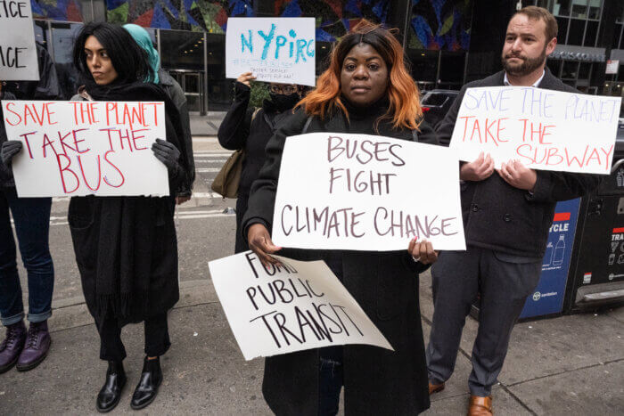 Climate activists demand more subway and bus service from the MTA
