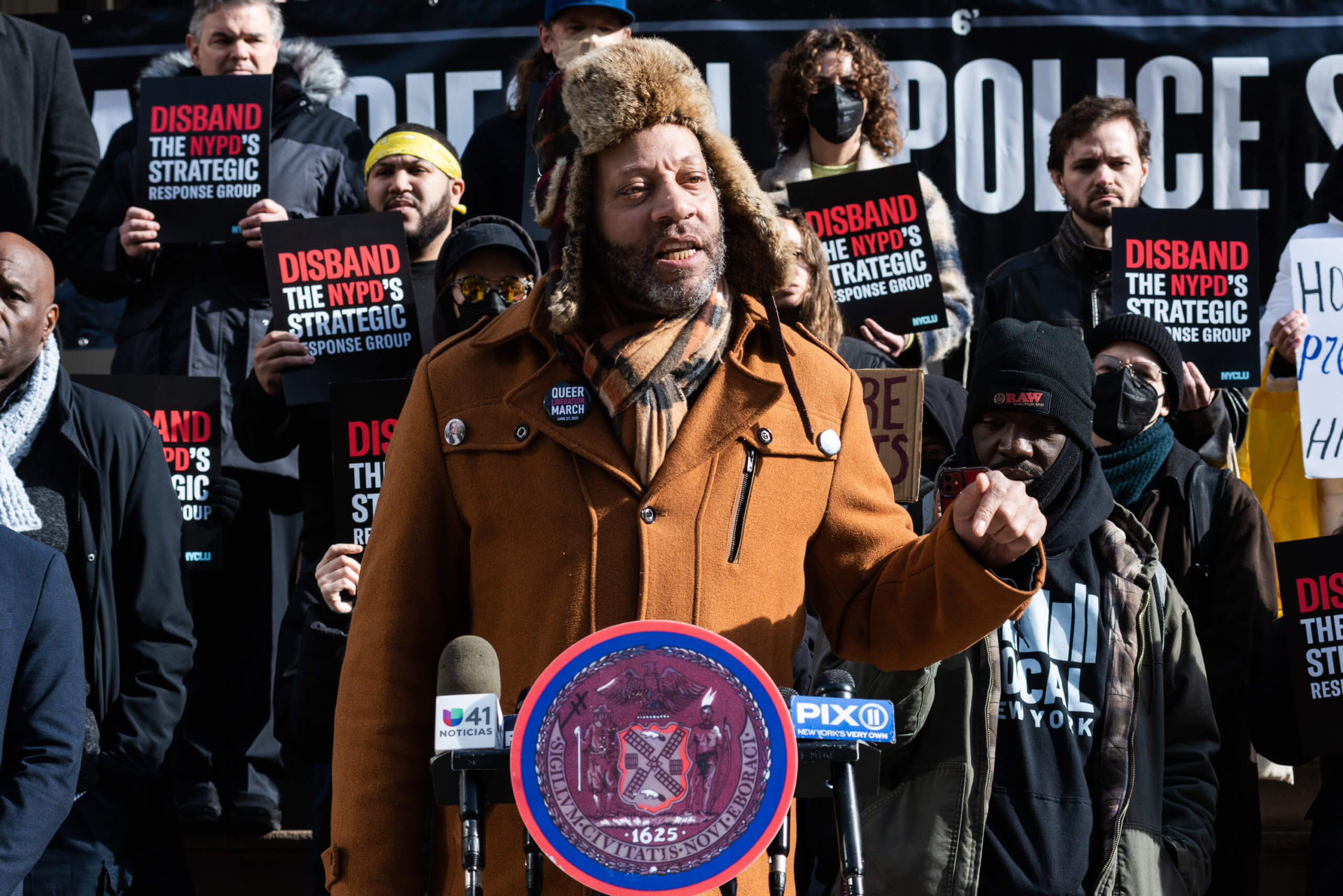 Activists call to disband the NYPD's SRG ahead of City Council oversight hearing 16