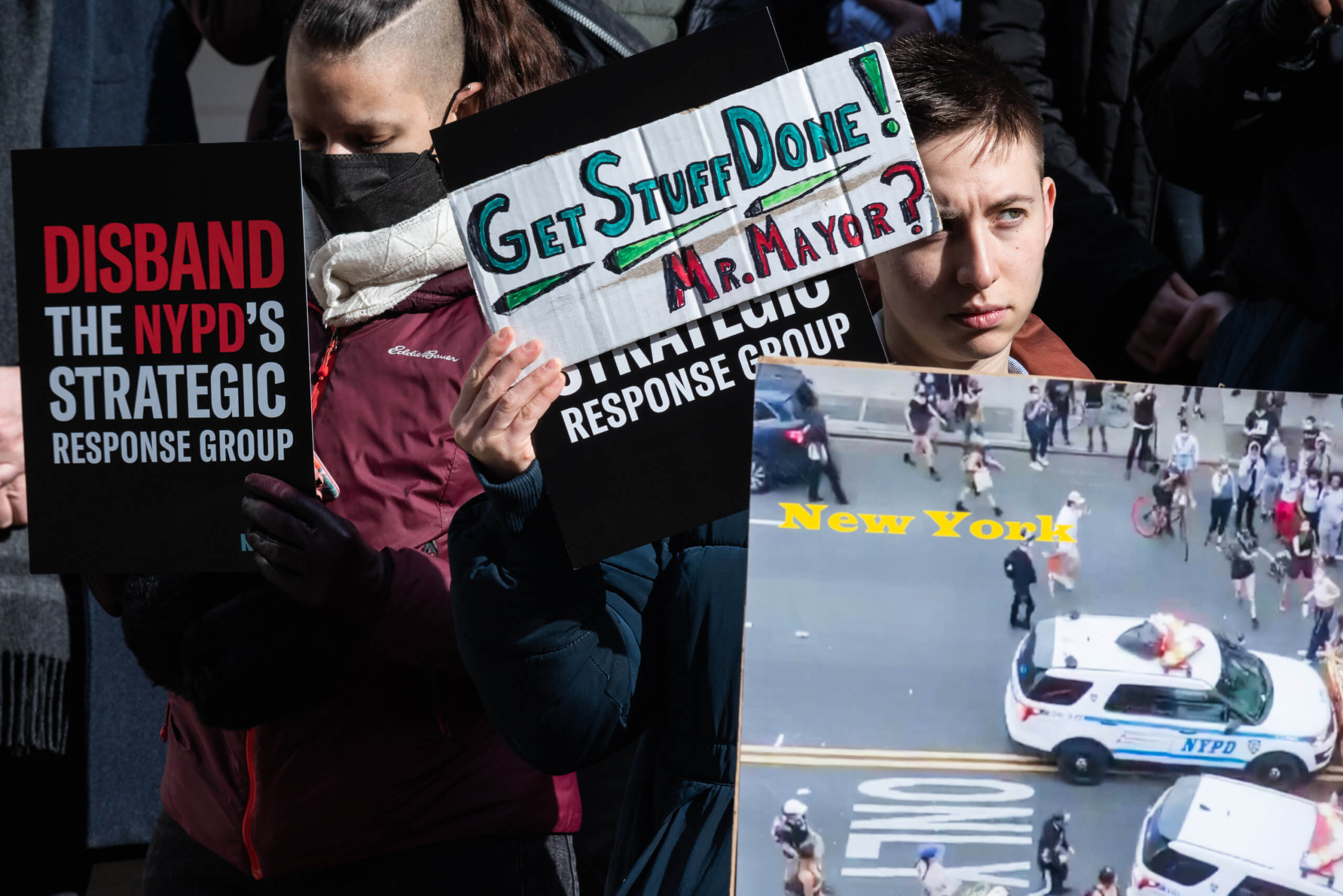 Activists call to disband the NYPD's SRG ahead of City Council oversight hearing 13