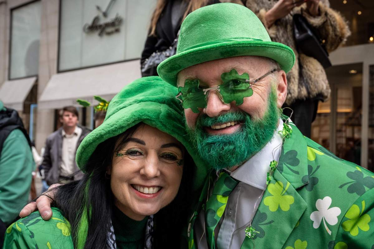 Thousands of revelers lined 5th Avenue for the annual St. Patrick's Day Parade