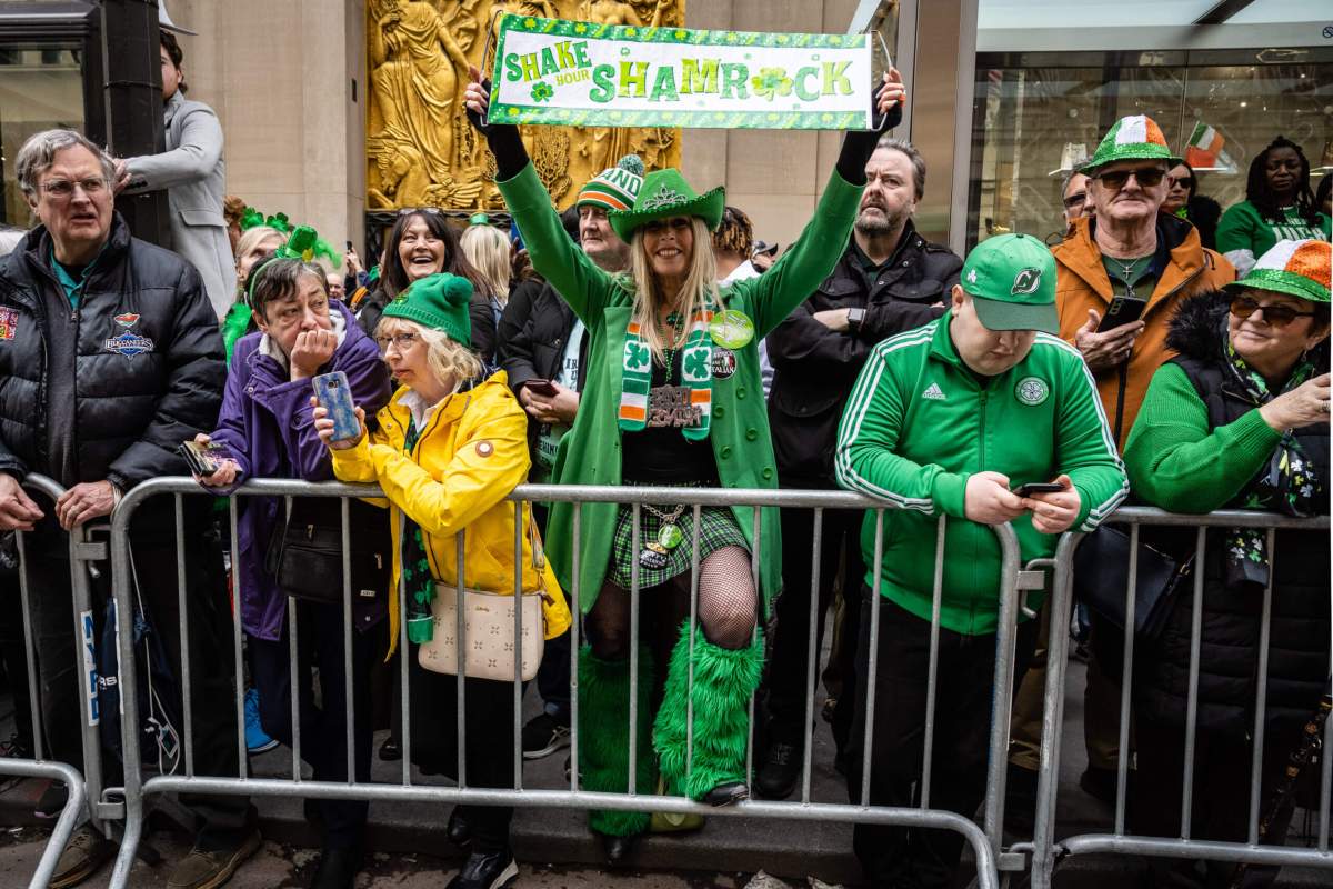 Thousands of revelers lined 5th Avenue for the annual St. Patrick's Day Parade