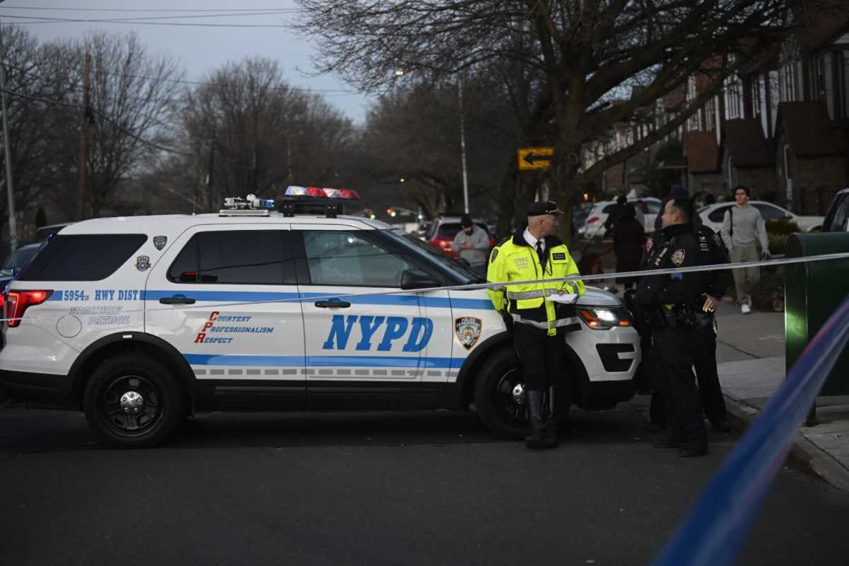 NYPD at Traffic Collison Scene