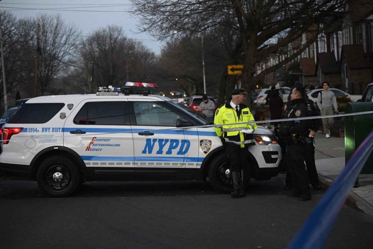 NYPD at Traffic Collison Scene