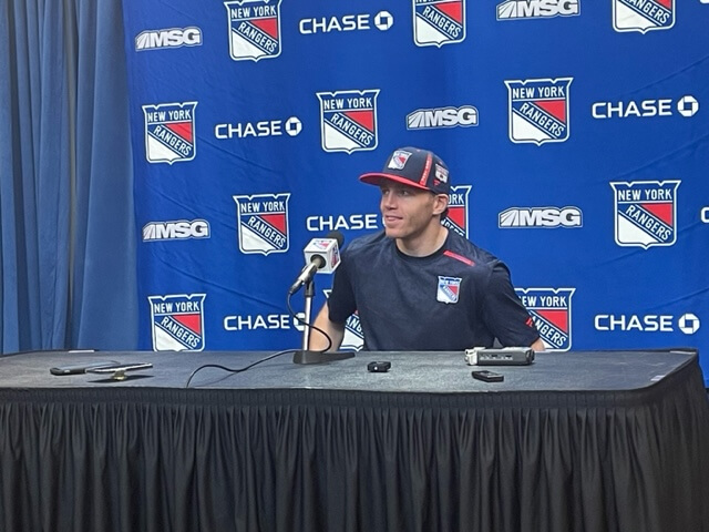 Patrick Kane introduced as a member of the Rangers