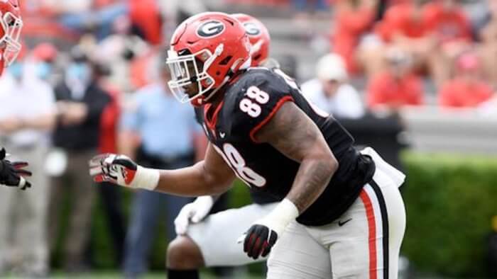 Georgia star Jalen Carter charged with racing in fatal wreck 3 Jalen Carter on the field for the Bulldogs
