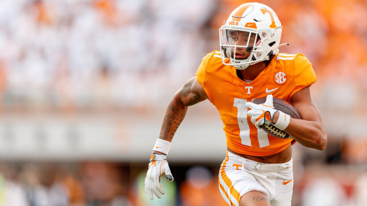 Jalin Hyatt is the pick for the Giants in our NFL Mock Draft