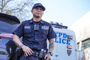 Police officer in the Bronx