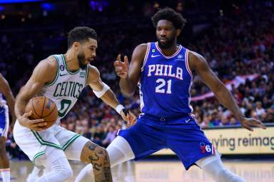 The 76ers and Celtics are NBA favorites