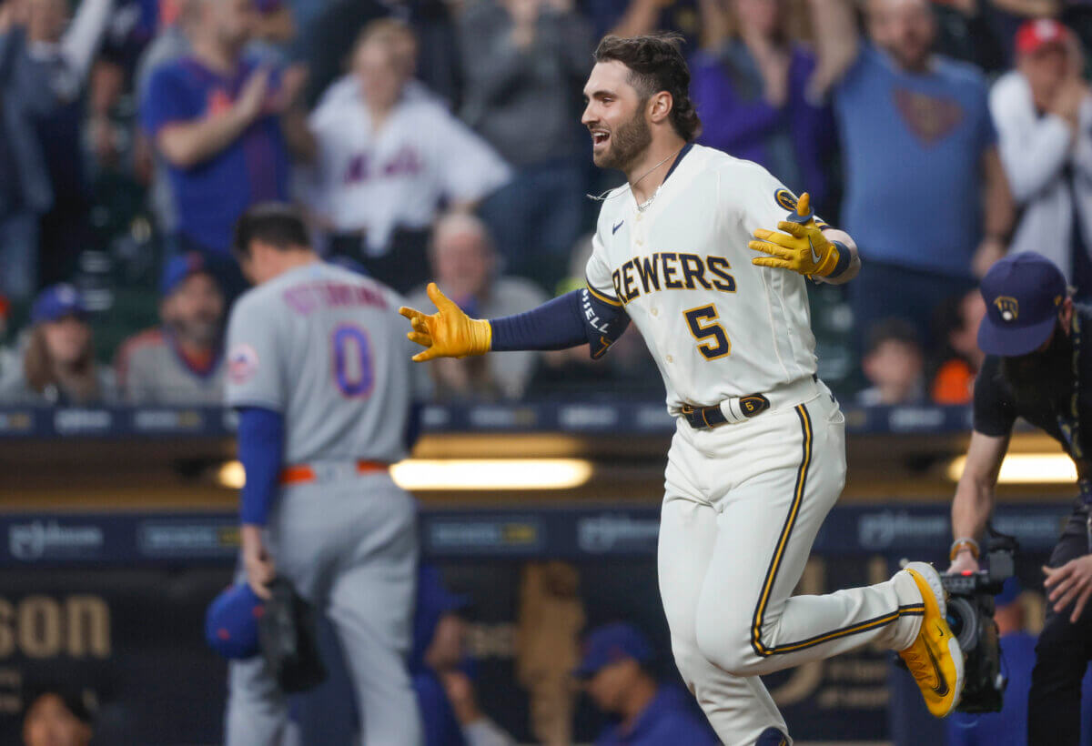 Garrett Mitchell Brewers Mets walk-off