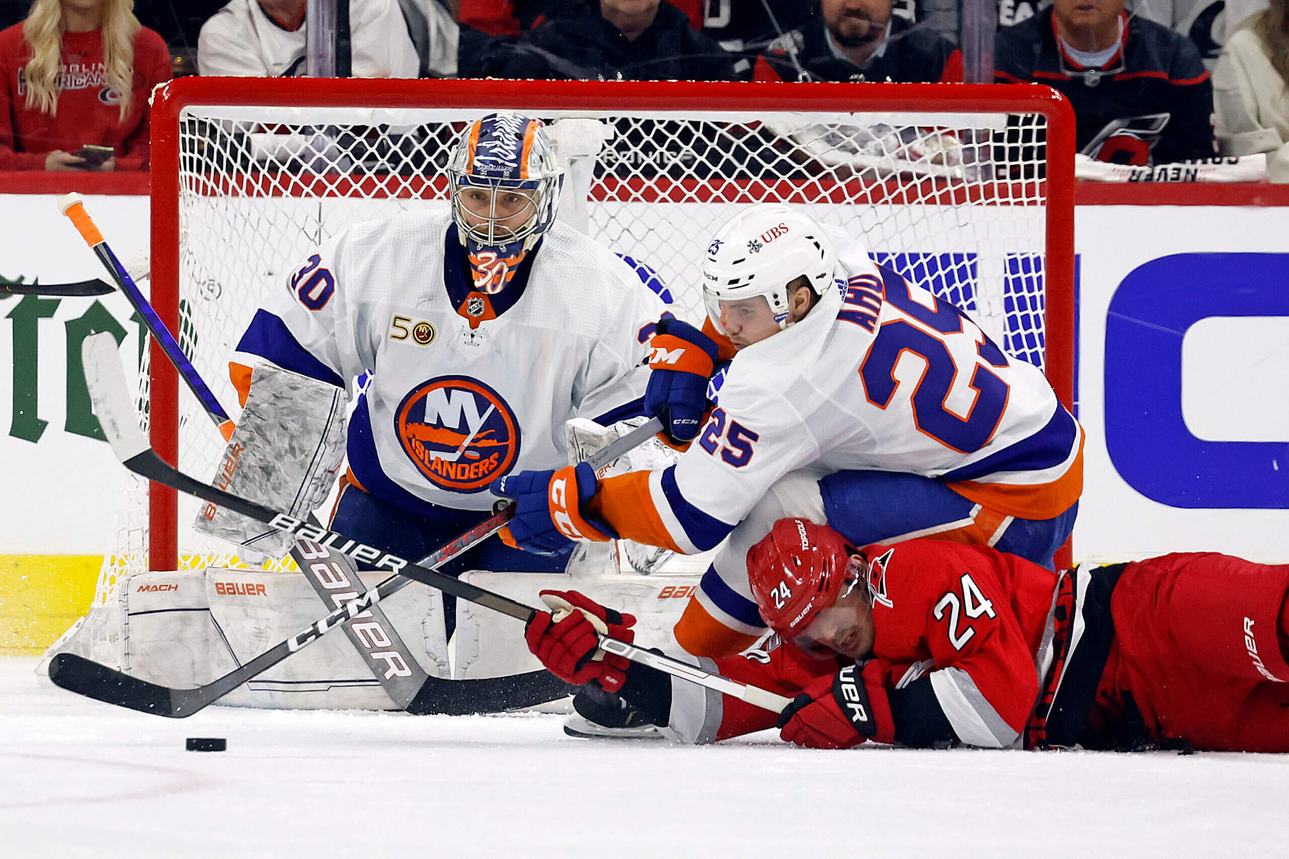 Islanders mailbag: Can pivotal adjustments be made for Game 2 vs. Hurricanes? 2 Sorokin Islanders Hurricanes