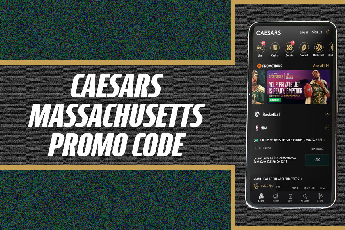 Caesars Massachusetts promo code 1,250 NBA Playoffs bet for Sunday