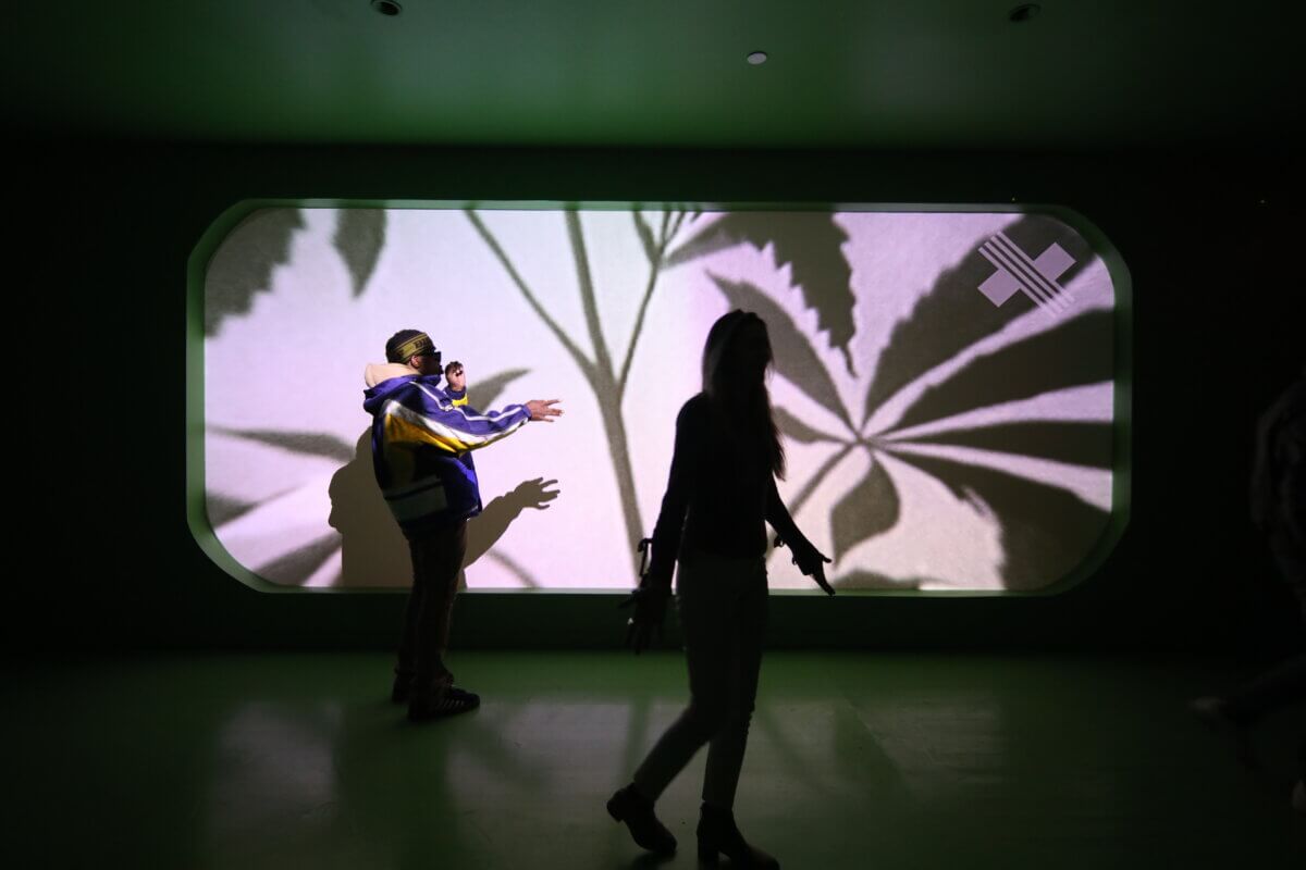 House of Cannabis (THC NYC)'s disorientation room.