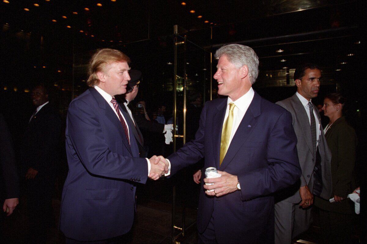 Donald Trump and Bill Clinton