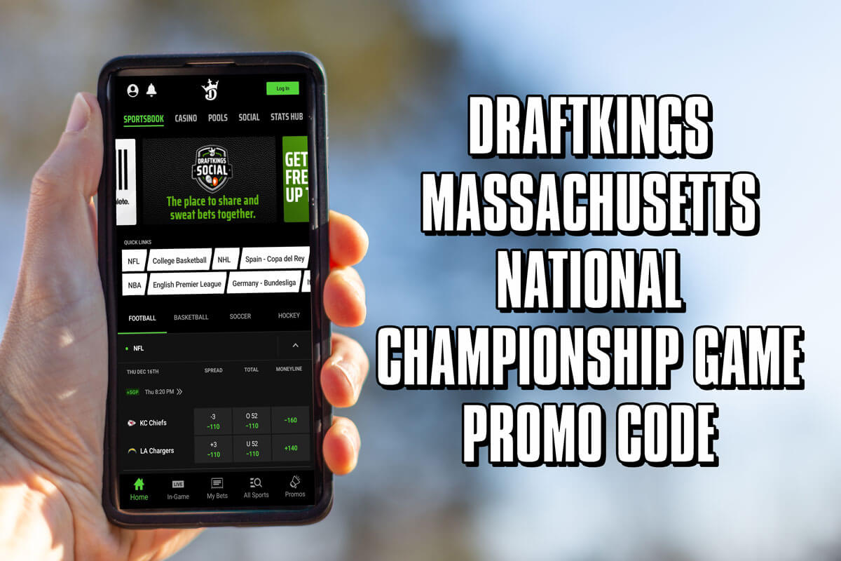 DraftKings Massachusetts promo for National Championship Game offers