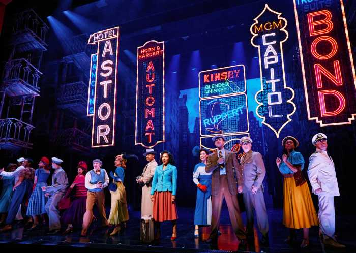 "New York, New York" Anna Uzele (Center) and cast.