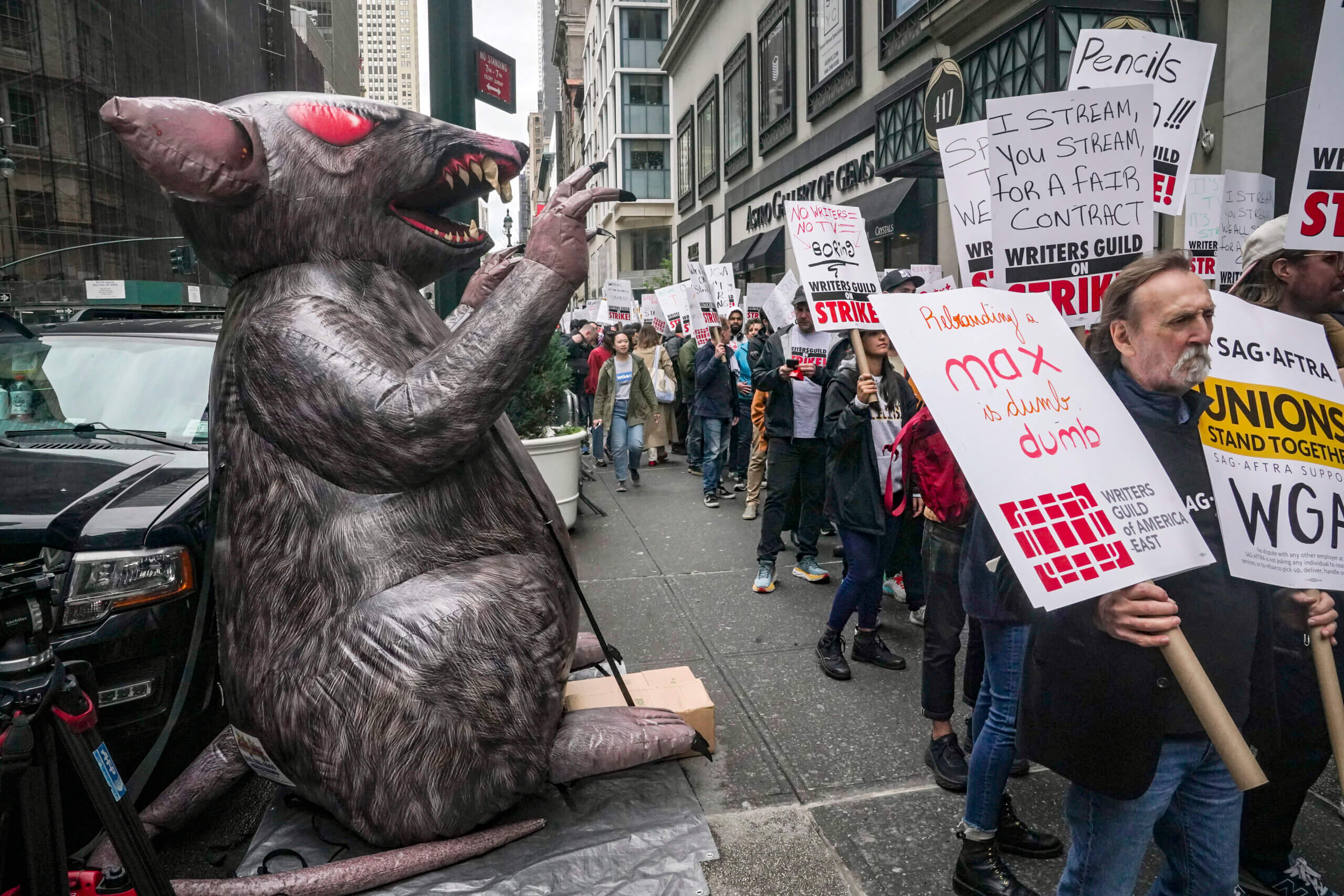 Meet Scabby the Rat, the inflatable icon of New York City’s labor