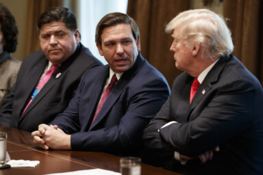 Donald Trump, Ron DeSantis, J.B. Pritzker