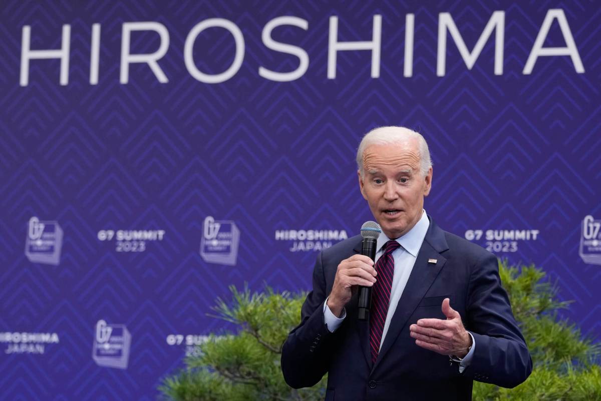 President Joe Biden speaks in Hiroshima, Japan