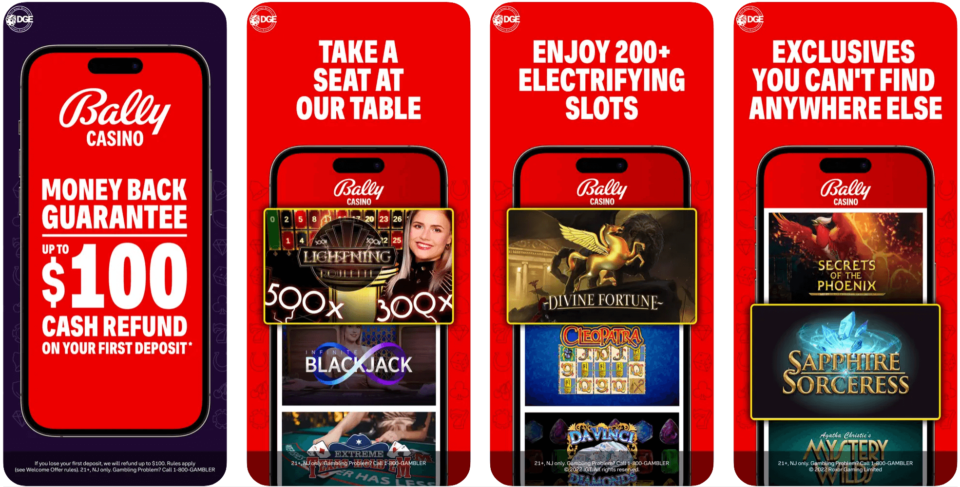 Bally Online Casino App Store Screenshot