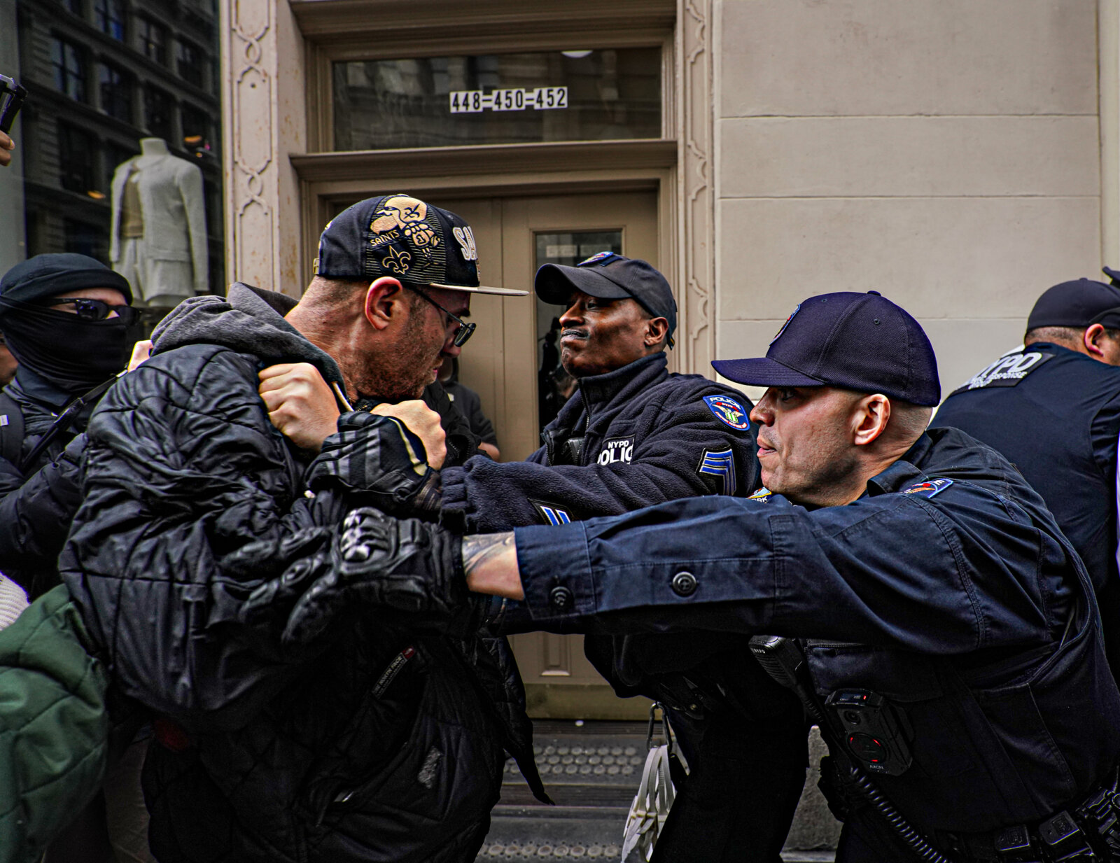 NYPD clashes with protesters seeking justice for homeless man killed in