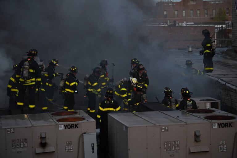 Firefighters Battle FourAlarm Fire in Brooklyn