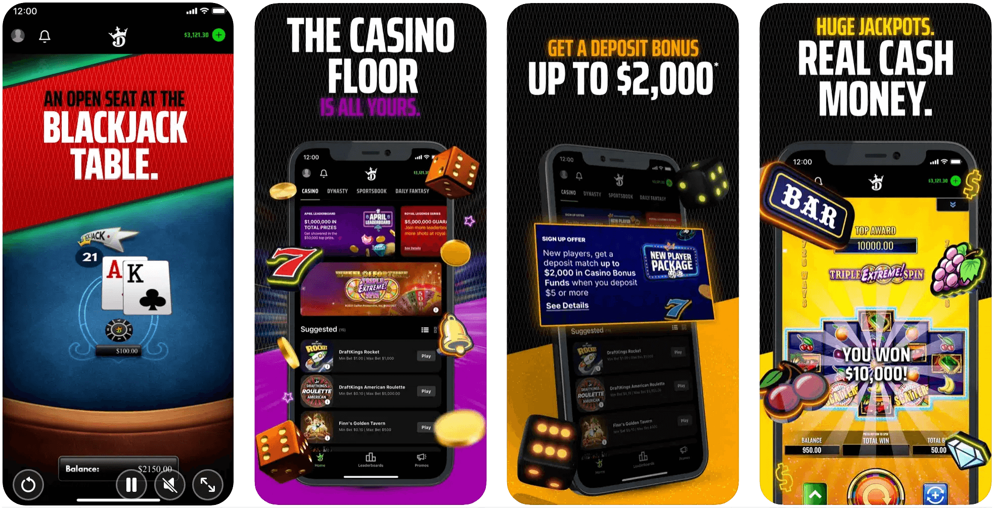 DraftKings Online Casino App Store Screenshot