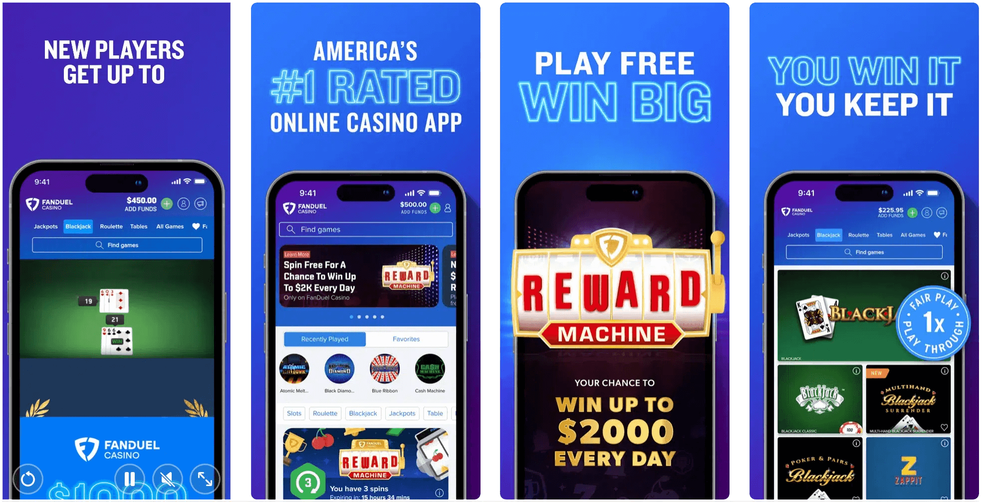 NJ Online Casino Apps - Best New Jersey Gambling Sites 29 FanDuel Online Casino App Store Screenshot