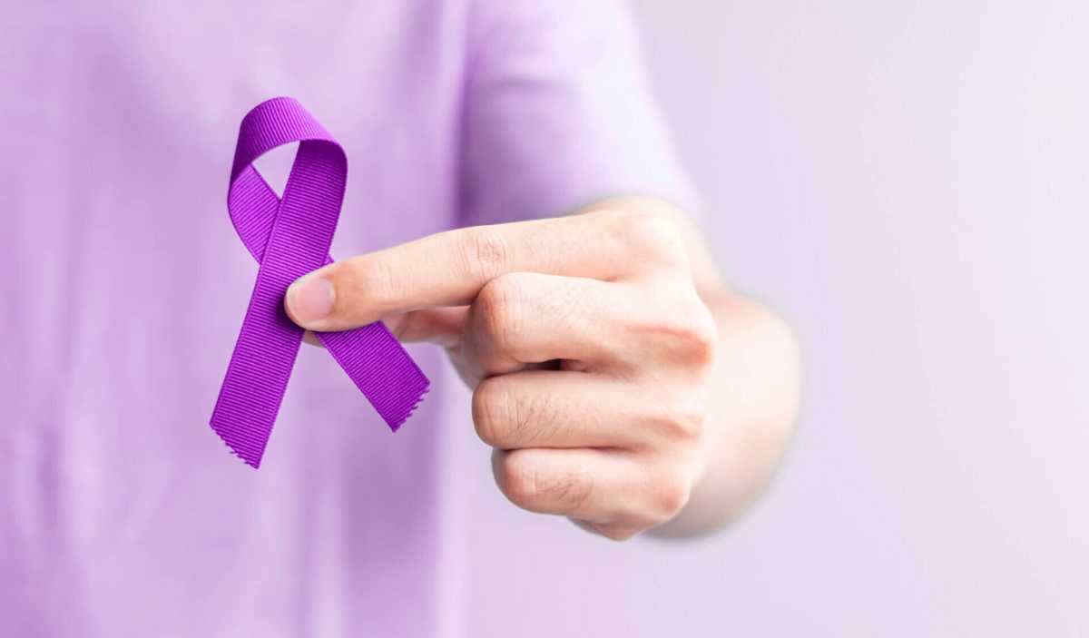 purple ribbon for cancer day, lupus, Pancreatic, Esophageal, Testicular cancer, world Alzheimer, epilepsy, Sarcoidosis, Fibromyalgia and domestic violence Awareness month concepts