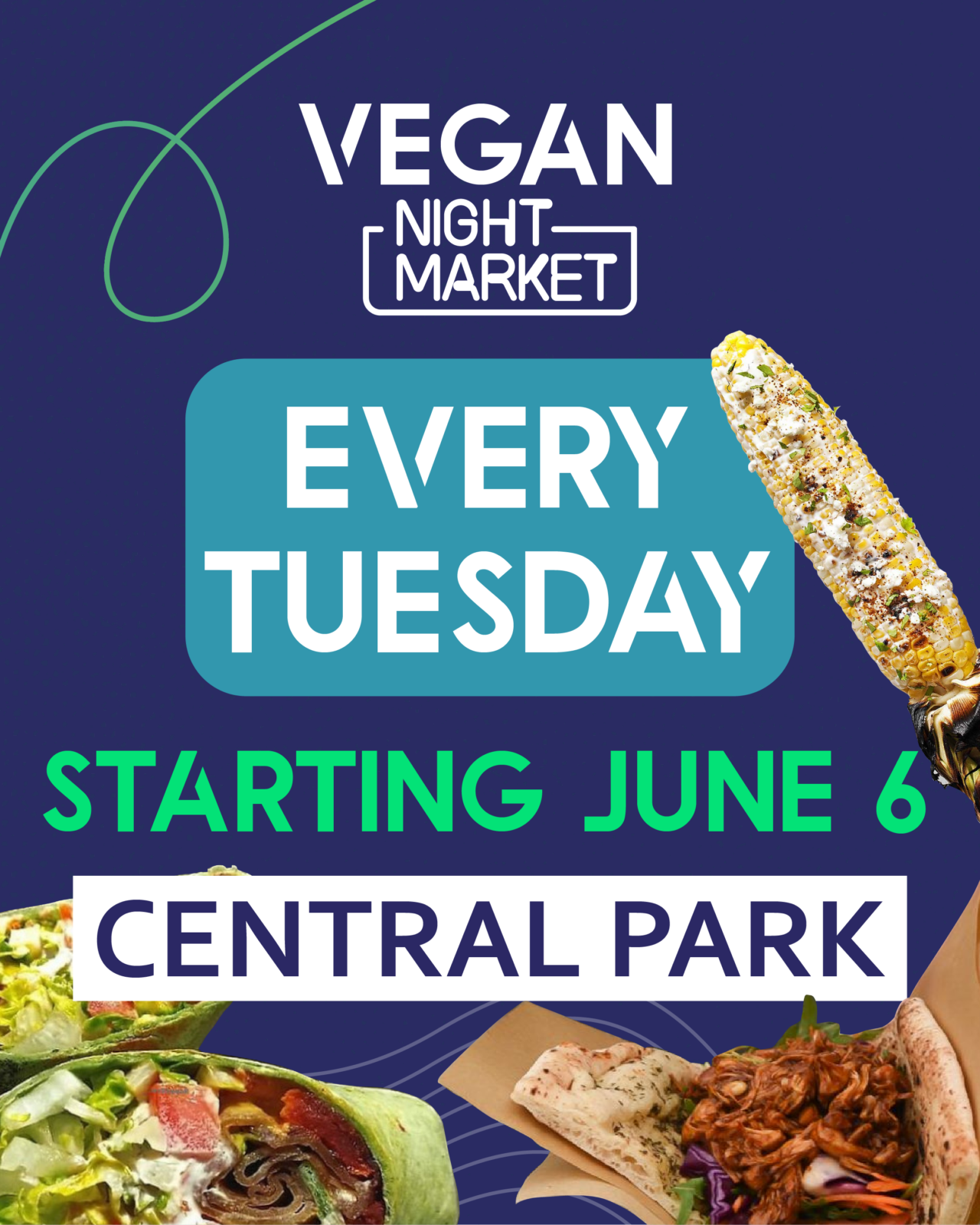 NYC’s First Vegan Night Market Opens in Central Park