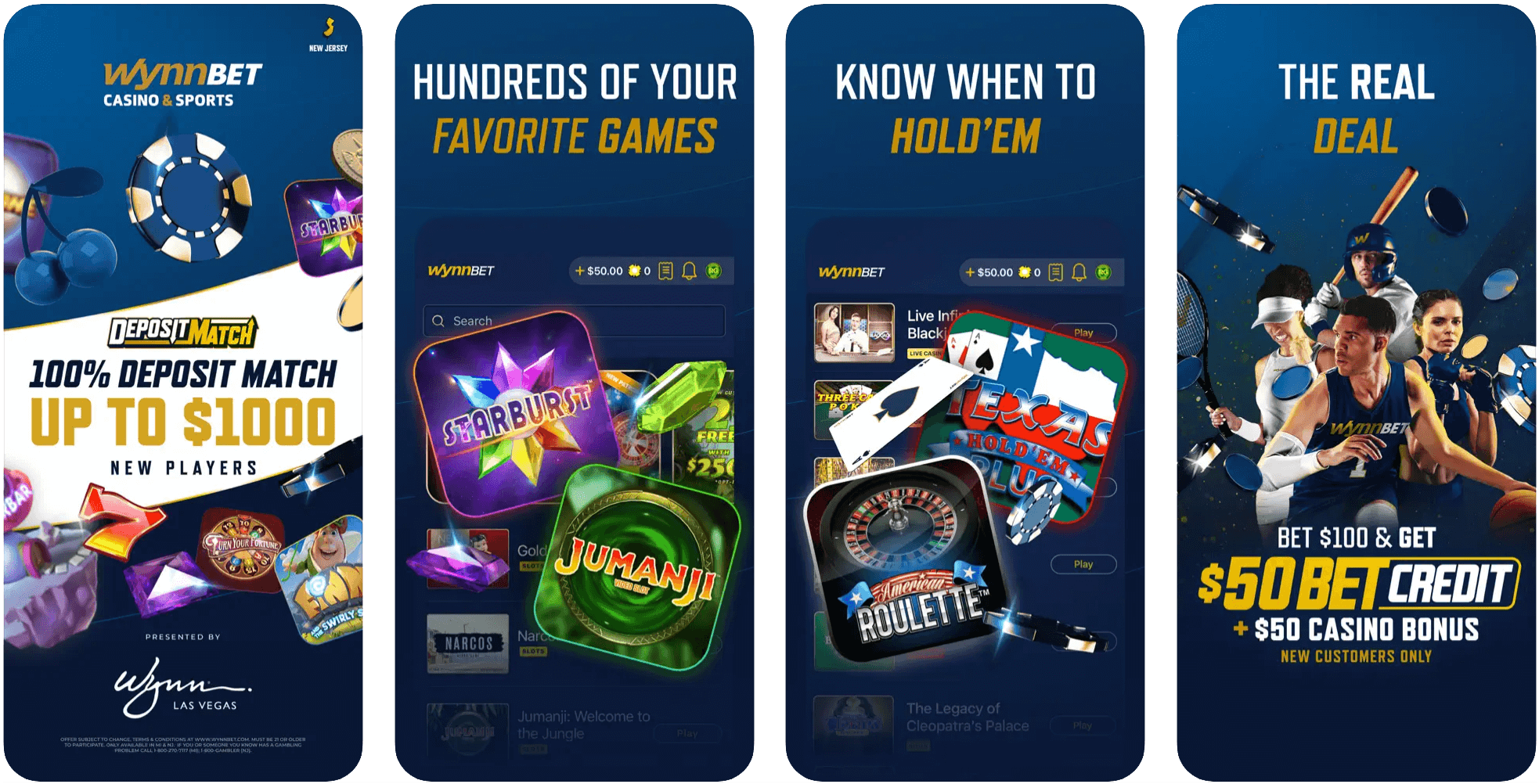NJ Online Casino Apps - Best New Jersey Gambling Sites 24 WynnBET Online Casino App Store Screenshot