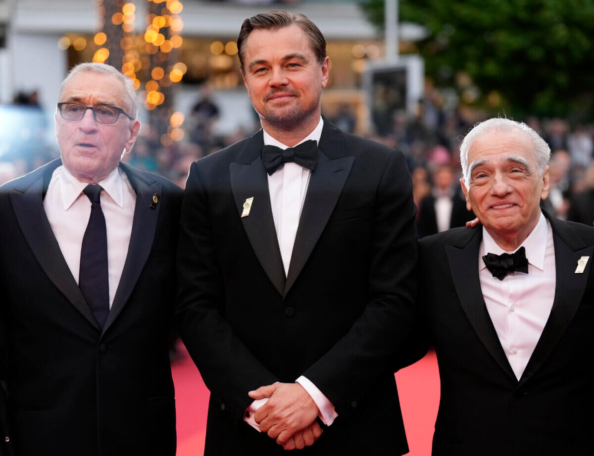 Martin Scorsese (right) with Robert DeNiro and Leonardo DiCaprio