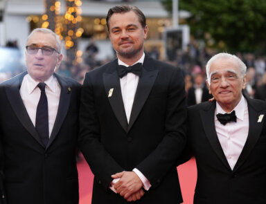 Martin Scorsese (right) with Robert DeNiro and Leonardo DiCaprio