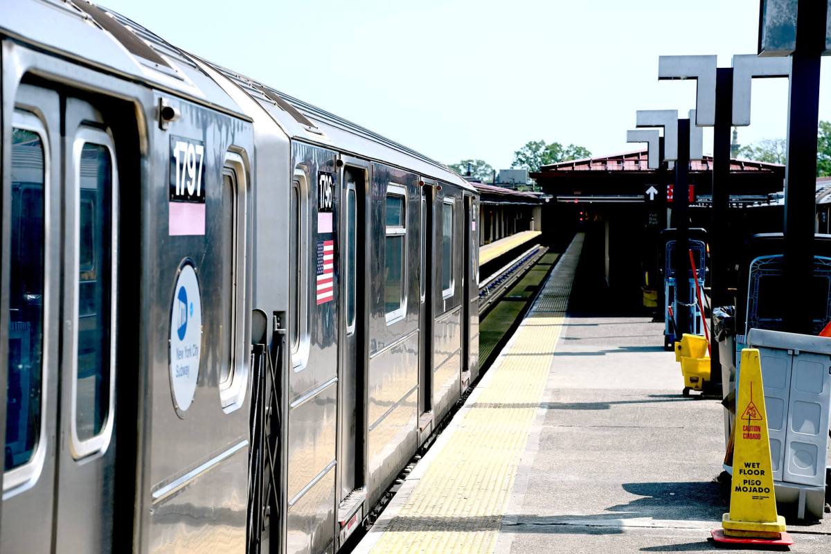 A 6 train at Pelham Bay Park station in the Bronx.