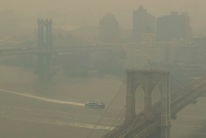 APTOPIX Canada Wildfires New York