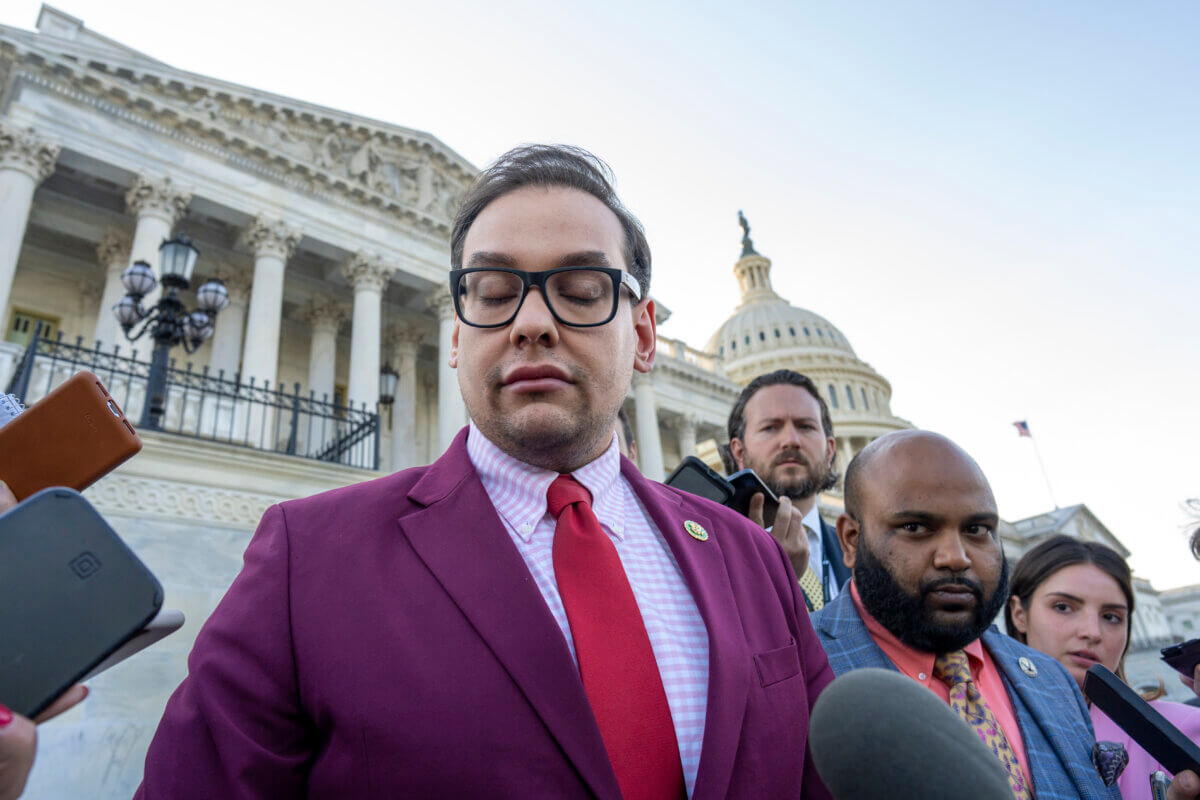 George Santos leaving Capitol Hill