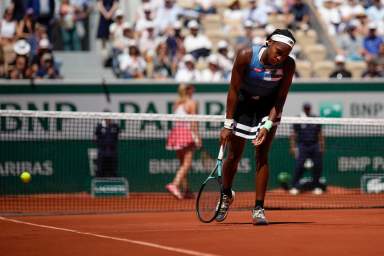 American Coco Gauff at the French Open