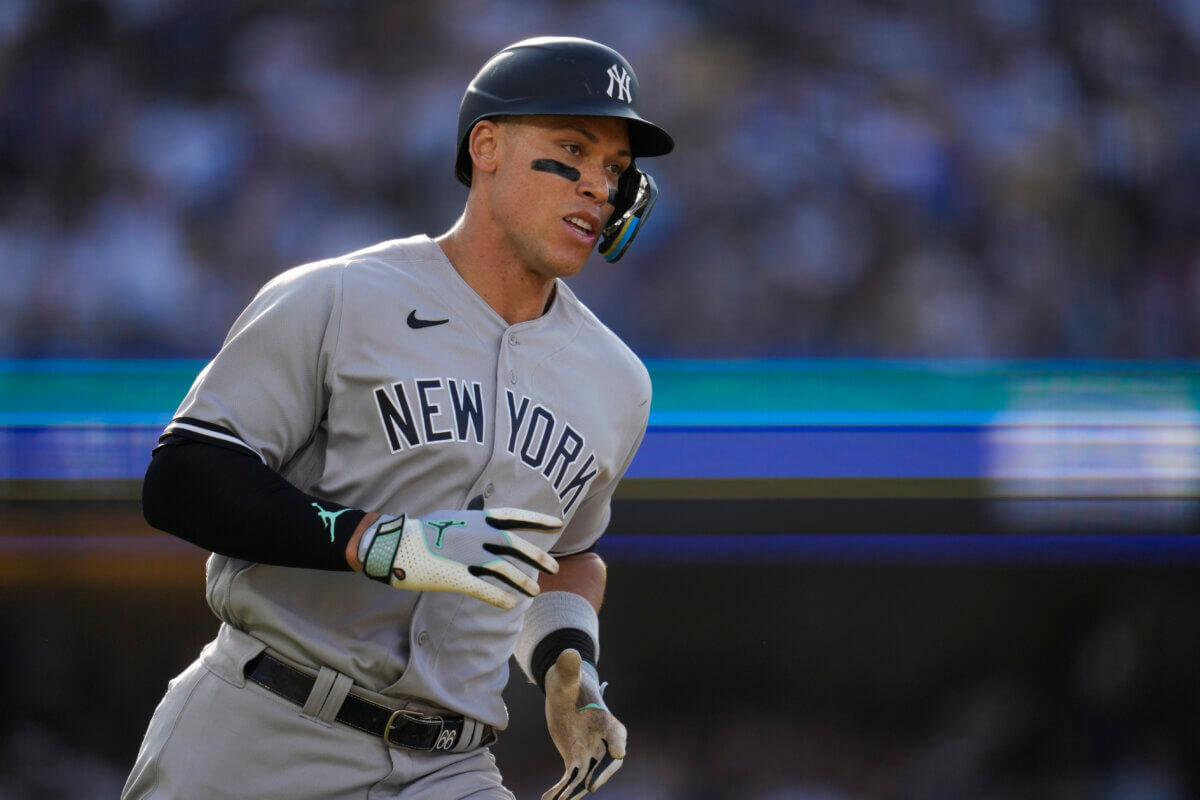 aaron judge in different uniforms
