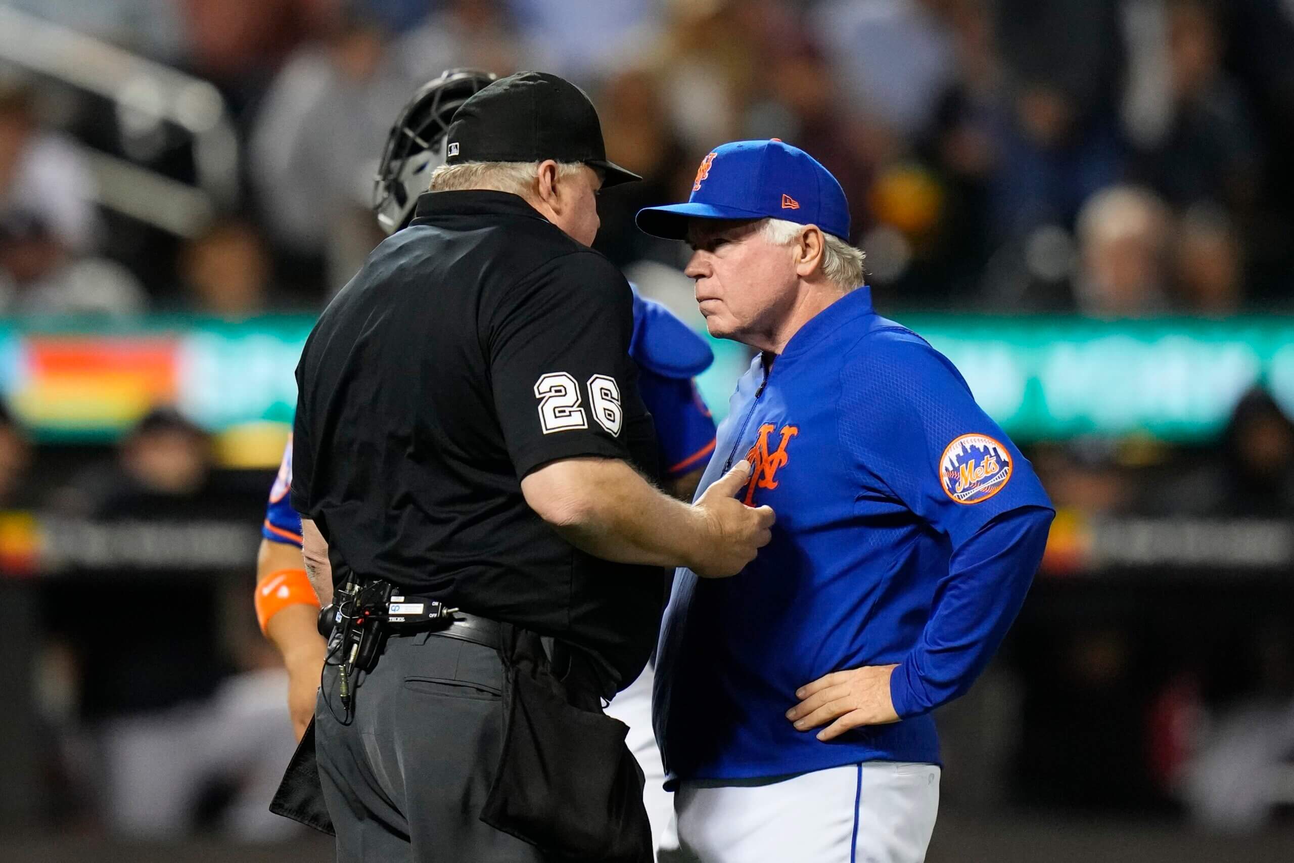 Mets manager Showalter suspended 1 game for reliever's pitch
