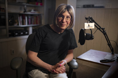 Bernie Wagenblast, voice of the NYC subway system, transgender woman