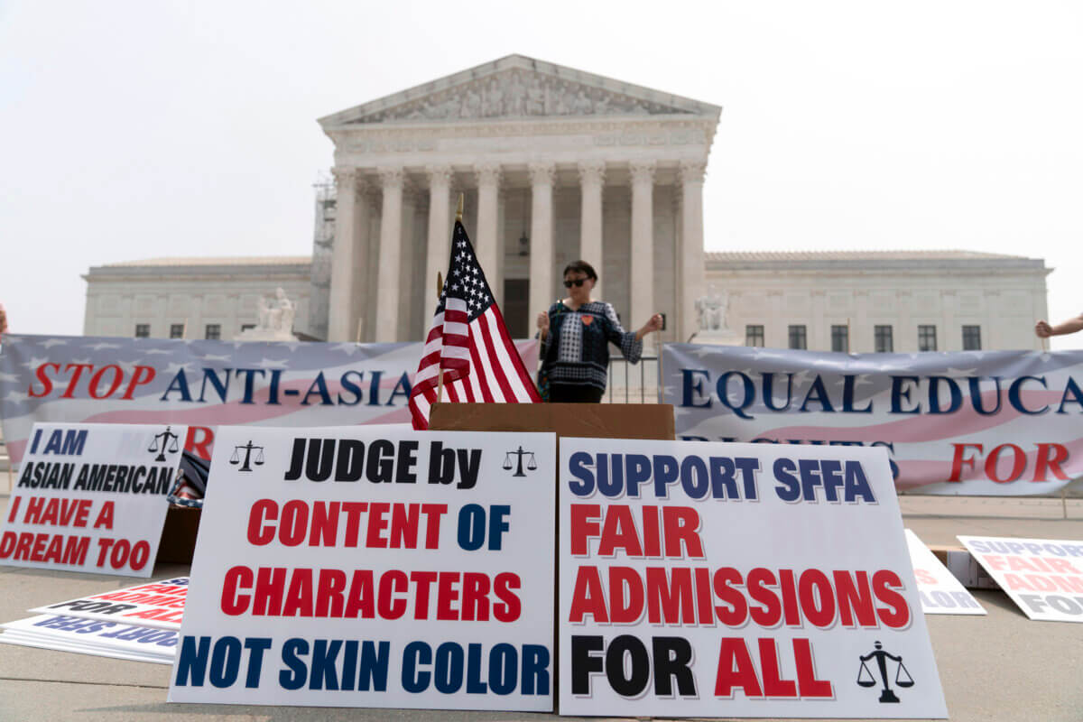 Supreme Court protest over affirmative action ruling