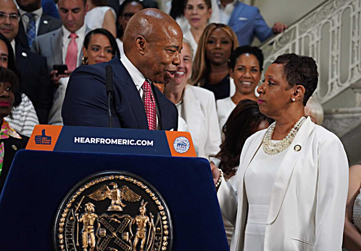 Mayor Adams with Speaker Adams