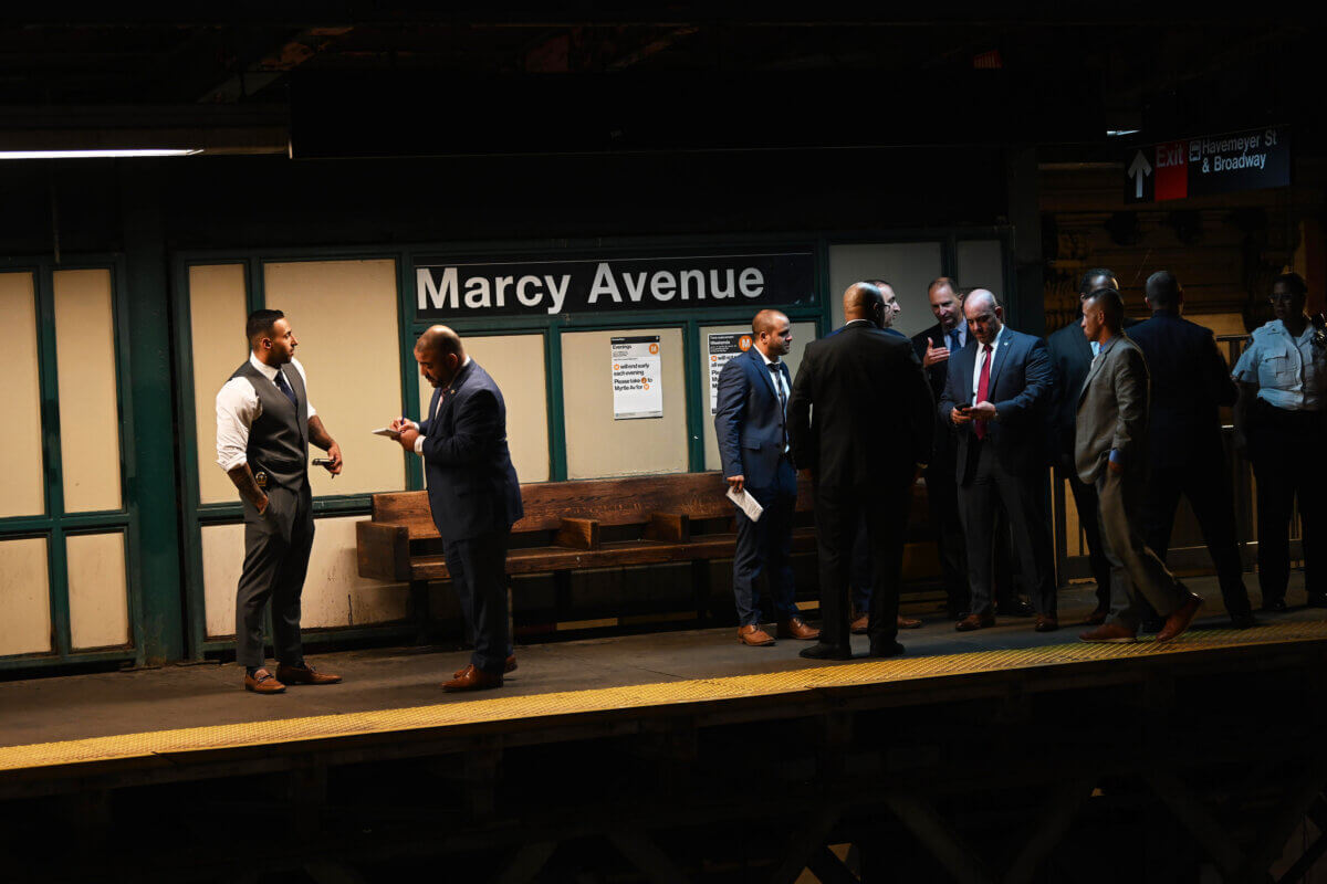 A man was stabbed to death on an MTA train Tuesday evening