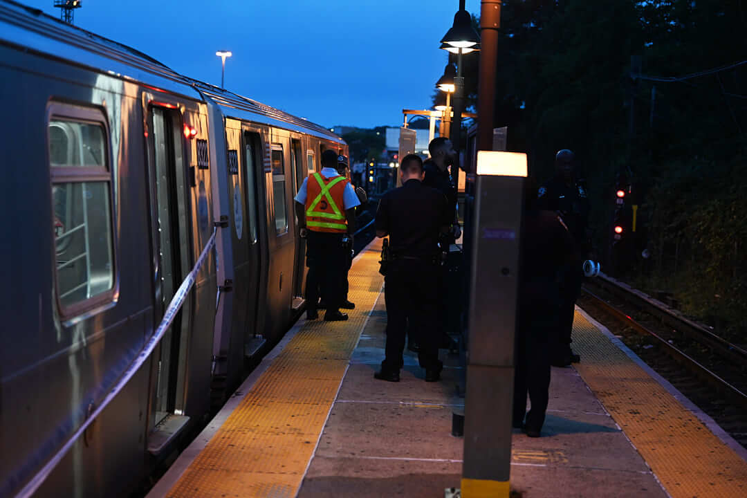 Police are looking for a suspect who allegedly stabbed a teenager on a L train in Brooklyn on Sunday (NYPD)