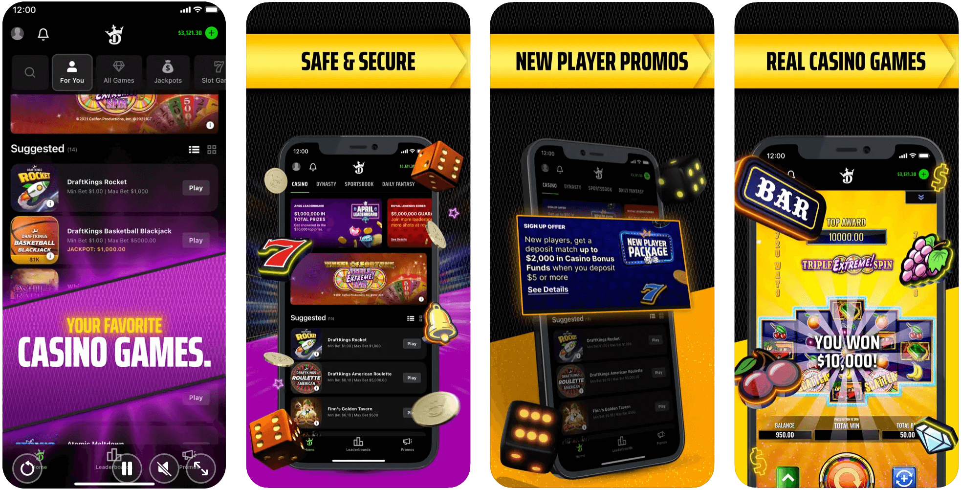 DraftKings Online Casino, App Store Screenshot