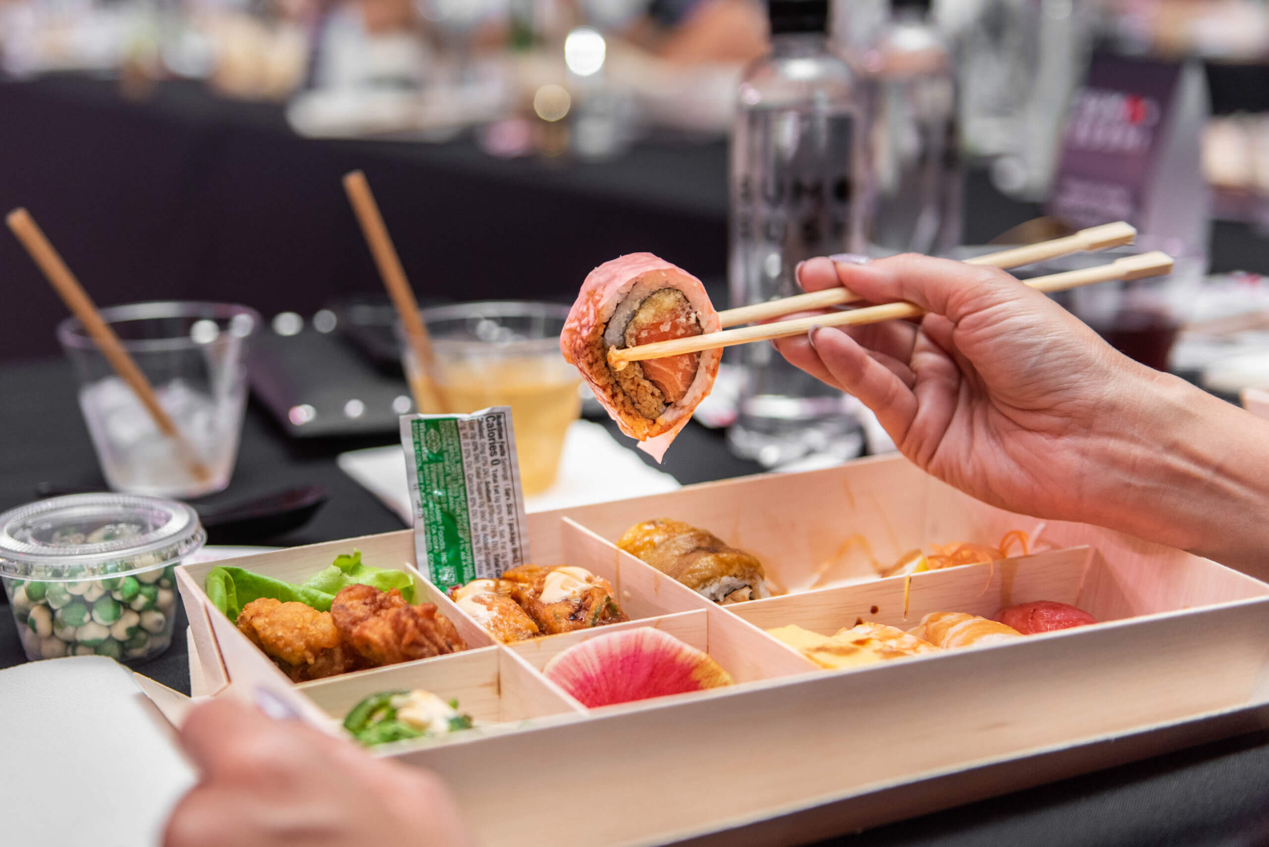 Local New York City-based Japanese restaurant will be providing bento boxes for the Sumo