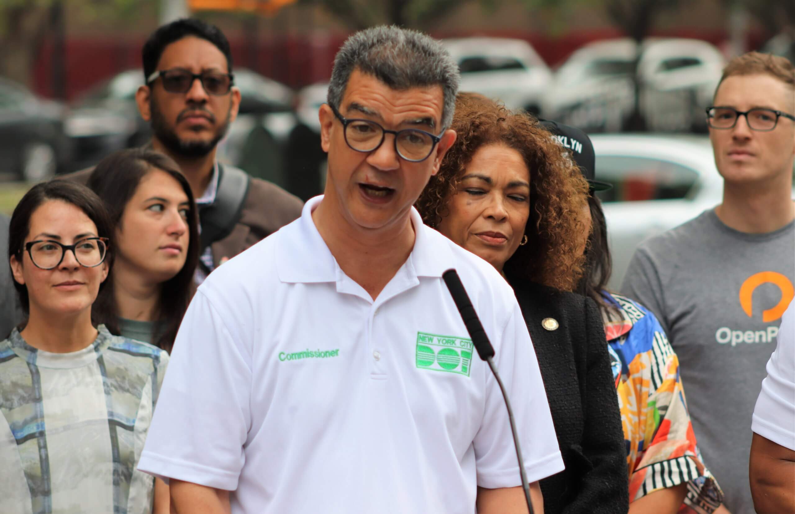 Mayor Adams, Dot Commissioner Rodriguez in Queens to Announce “Summer Streets” To All Five Boroughs (Photo by Michael Dorgan)